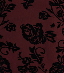 Luxe Wonder Flocked Velvet Floral Halter Top