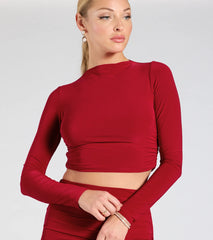 Bold Staple Long Sleeve Crop Top