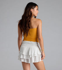 Feeling Peachy Graphic Tube Top