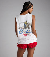 Coors Light ® Western Oversized Graphic Tank Top