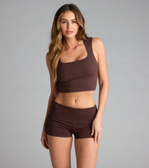 Elevated Era Ribbed Knit Cropped Tank Top