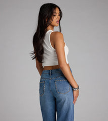 Tequila Made Me Do It Graphic Crop Top