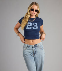 Feeling 23 Crop Graphic Tee