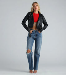 Fringe Benefits High Neck Crop Top