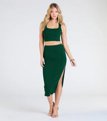 Elevated Era Ribbed Knit Cropped Tank Top