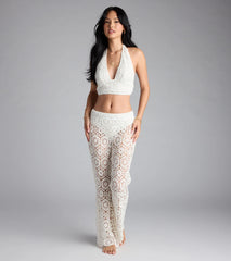 Get The Look Crochet Halter Crop Top