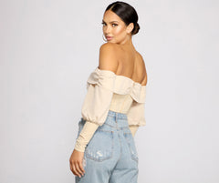 Chic Beauty Off-The-Shoulder Corset Top