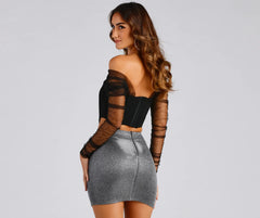 Chic Style Moment Cropped Corset Top