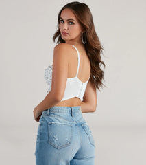 Reigning Lace Bustier Top