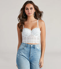 Reigning Lace Bustier Top