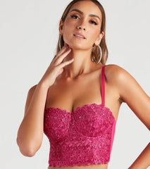 Reigning Lace Bustier Top