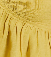 Sweet Charm Lace-Up Babydoll Crop Top