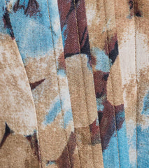 Charming Treasure Abstract Print Corset Top