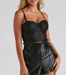 Reigning Lace Bustier Top