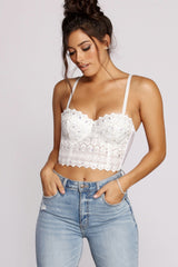 Reigning Lace Bustier Top