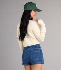 Cozy Charm Tie Front Sweater