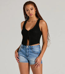 Dreamy Western Vibes Sleeveless Crochet Vest