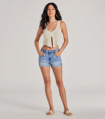 Dreamy Western Vibes Sleeveless Crochet Vest