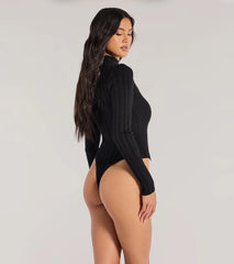 Winter Slay Turtleneck Long Sleeve Bodysuit