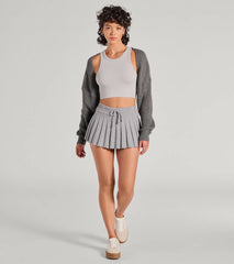 Sweet And Cozy Oversized Knit Sweater Bolero