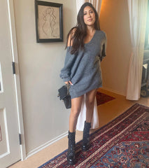 Effortless And Cozy Knit Long Sleeve Oversized Sweater