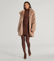 Luxe Layer Faux Fur Trench Coat