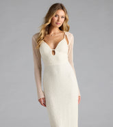 Luxe Layer Beaded Sheer Mesh Bolero