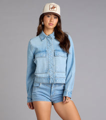 Cool Girl Oversized Denim Jacket