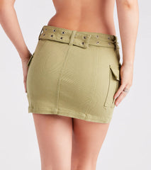 Cute And Trendy Cargo Mini Skirt