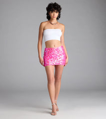 Dance The Night Away Sequin Mini Skirt
