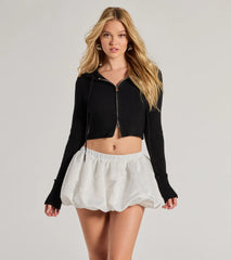 Bring The Charm Bubble Mini Skirt
