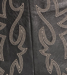 Cowgirl Charmer Faux Leather Western Stitched Hot Shorts