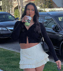 Trendy Cutie Pleated A-Line Mini Skort