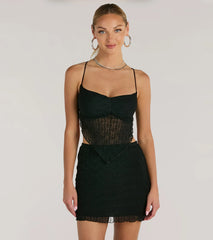 Feeling Daring Texture Knit Mini Skirt