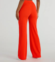 Nine To Five Straight-Leg Crepe Trouser Pants