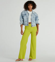 Nine To Five Straight-Leg Crepe Trouser Pants
