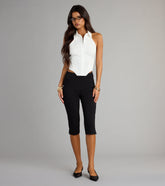Forever On Trend High Rise Ponte Capri Pants