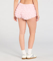 Chic Fairytale Tiered Lace Hot Shorts