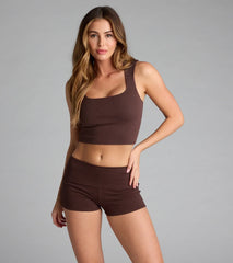 Chill Girlie Foldover Hot Shorts