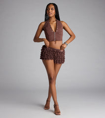 So Fab Ruffled Lace Hot Shorts