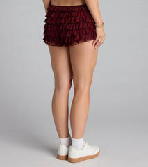 So Fab Ruffled Lace Hot Shorts