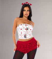 Chic Fairytale Tiered Lace Hot Shorts