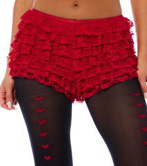 Chic Fairytale Tiered Lace Hot Shorts