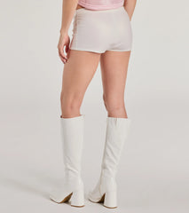 Sleek Vibe Faux Leather Hot Shorts