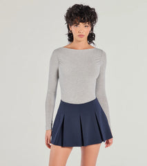 Keeping It Cute Pleated Ponte Skort