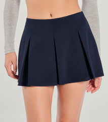 Keeping It Cute Pleated Ponte Skort