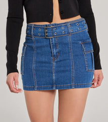 Cute And Trendy Cargo Mini Skirt