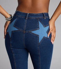 Such A Firecracker Mid-Rise Star Pocket Denim Jeans