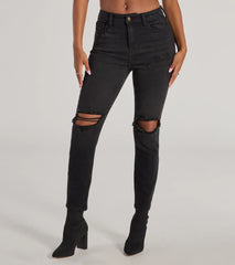 Edgy Mood High Rise Skinny Jeans