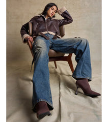 Trendsetter High-Rise Wide-Leg Cargo Jeans